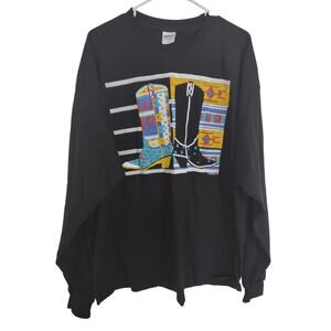 Gildan Santa Fe Boots South Western Tee Shirt 2XL